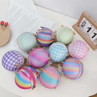 Fashion Multi-Color Round Messenger handbags