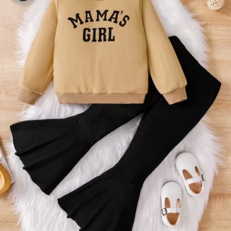 Mama’s Girl Graphic Pullover & Flare Leg Pants