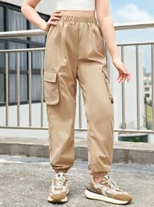 Janet “So Fly” High Waisted Cargo Pants- Khaki