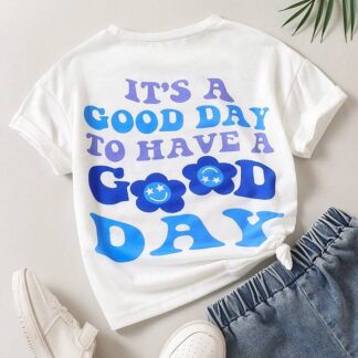 Summer "It's A Good Day Tee- Blue