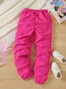 Alaya “Stop Playing” Runched Jogger Pant- Pink