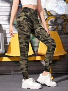 Sasha “You Can’t See Me” Camouflage Print Leggings